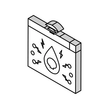 Teardrop attack isometric icon vector illustration Stock Illustration