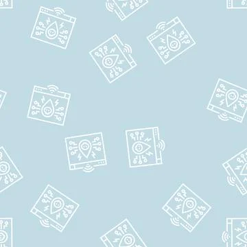 Teardrop attack line seamless pattern 스톡 일러스트