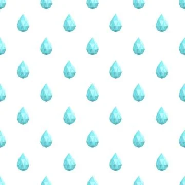 Teardrop shaped diamond pattern seamless vector Stock Illustration