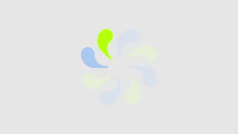 Teardrop shapes lighting up sequentially loading icon animation Vídeos de archivo 320941287