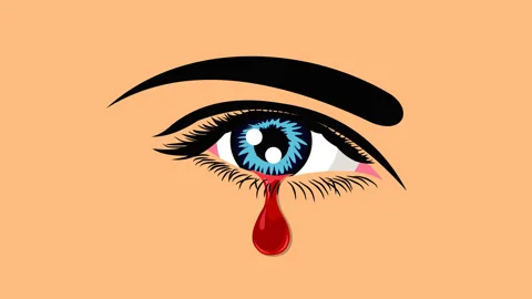 Tears of blood Stock Footage 329778326