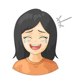 Tears of joy illustration 스톡 일러스트
