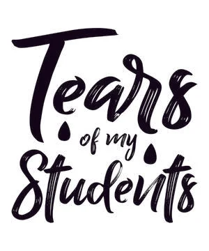 Tears of my students Stock Illustration