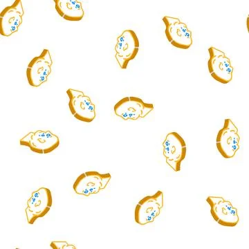 Tears problem isometric icon seamless pattern Stock Illustration