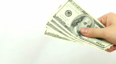 Teasing with Cash Stock Footage 8657531