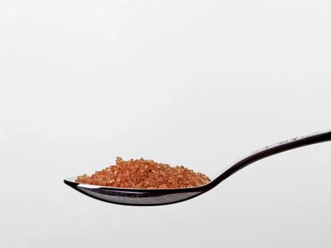 Teaspoon with brown sugar Stock-Fotos