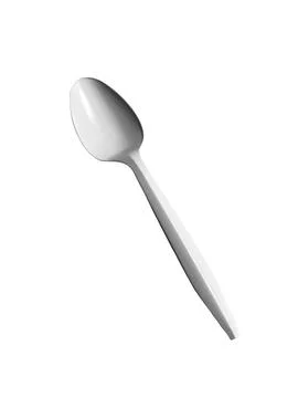Teaspoon Isolated On White Background For Tableware Design Stock Photos