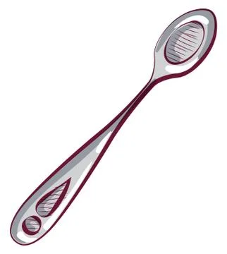 Teaspoon for Measuring and Adding Ingredients Stock Illustration