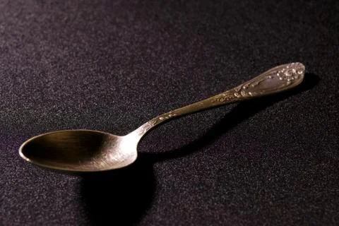 Teaspoon on the table Stock Photos