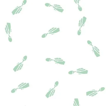 Teaspoon utensil glyph seamless pattern Stock Illustration