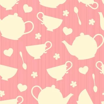 Teatime background Stock Illustration