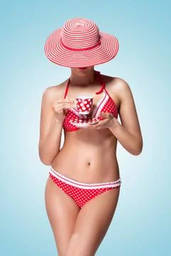 Teatime at the beach. Stock Photos