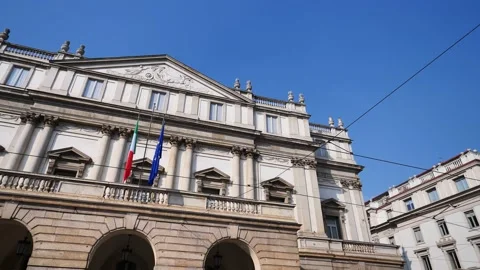 Teatro alla Scala, Milan Stock Footage 142628343
