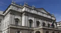 Teatro alla Scala World Famous Renowned Opera House Facade Theatre Theater Milan HD Footage