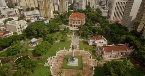 Of Teatro da Paz in Belem do Para, Amazon, Brazil 스톡 동영상 93111967