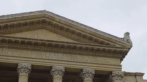 Teatro Massimo Details Stock Footage 88613082