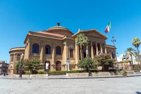 Teatro Massimo in Palermo Stock Photos