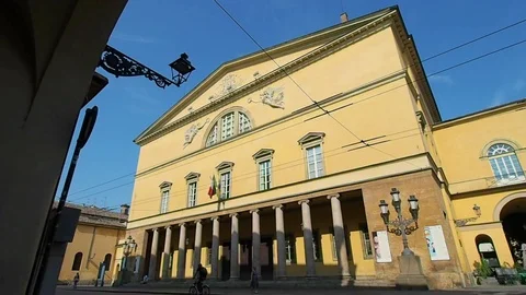 Teatro Regio of Parma Stock Footage 107134403