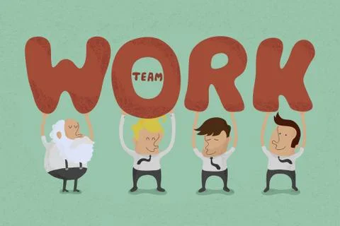 TeBusiness teamwork , eps10 vector format Stock Illustration