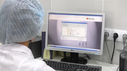 Tecan’s universal data processing software Stock Footage 97919225