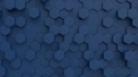 Tech 3d abstract background navy blue Stock Footage 124674308