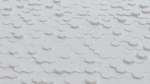 Tech 3d abstract background white clean tiles Stock Footage 124674284