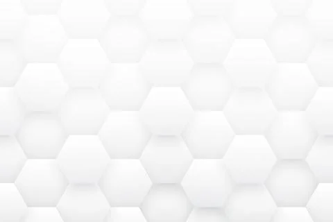 Tech 3D Hexagonal Structure Minimalist White Abstract Background イラスト素材