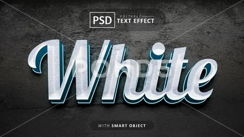 Tech 3d text effect editable PSD Template