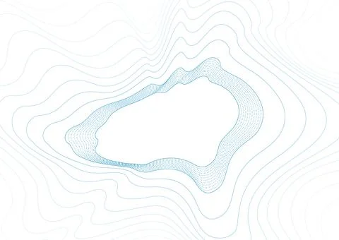 Tech abstract minimal background with dotted curved wavy lines Stock Illustration