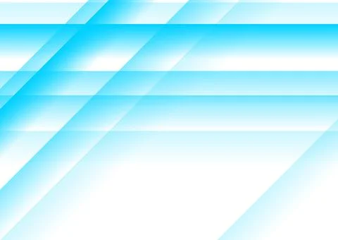 Tech abstract minimal glossy stripes white blue background Stock Illustration