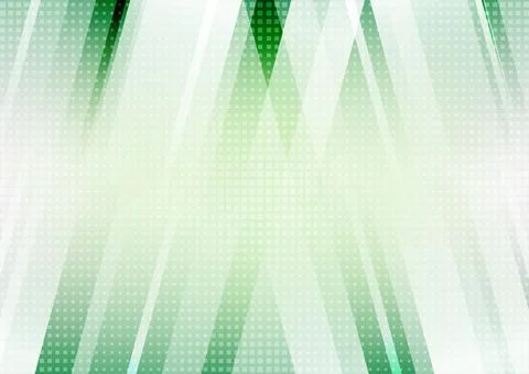 Tech abstract minimal striped green background Stock Illustration