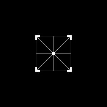 Tech aim, sight, HUD reticle, cyberpunk aesthetics, futuristic interface Stock Illustration