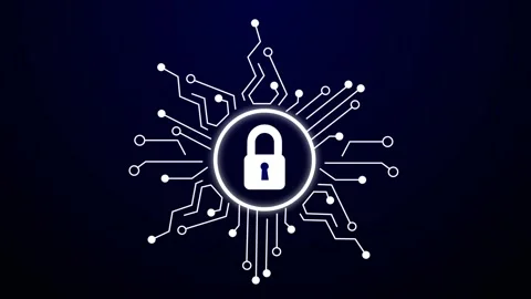 Tech Animation dark bg Stock Footage 274306878