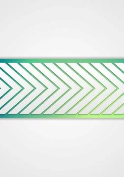 Tech arrows vector banner Tech arrows abstract banner. Vector design Copyr... Stock Photos