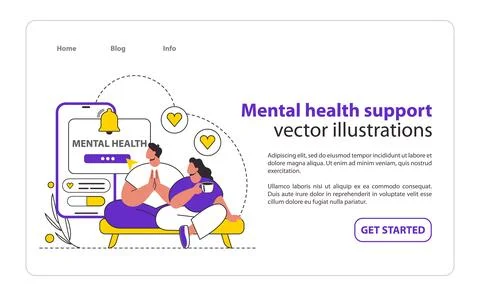 Tech-Assisted Health Flat Vector illustration. Stockillustratie