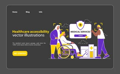 Tech-Assisted Health Flat Vector illustration. Stockillustratie