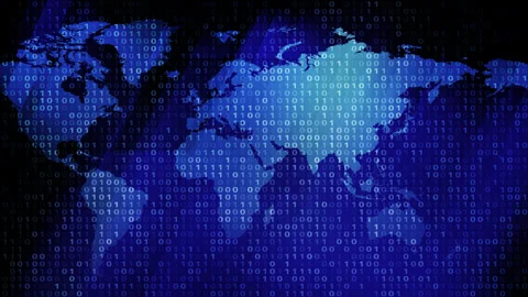 Tech attack exploring intersection of technology and cyber security in digital Stock Footage 255276112