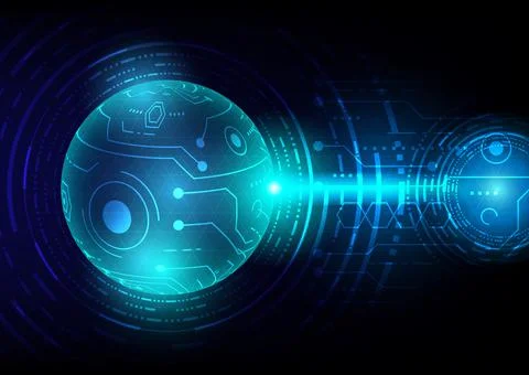 Tech background, abstract technology background cutting edge communication conce Stock Illustration