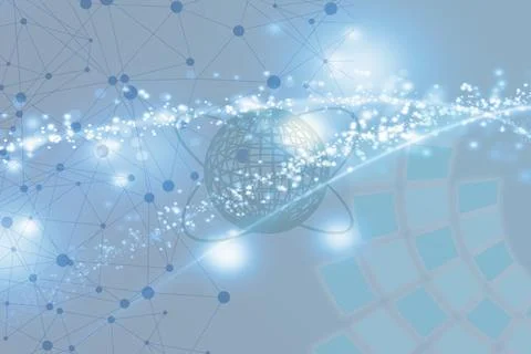 Tech background Electronics technology concept. Digital transformation. Abs.. Stock Photos