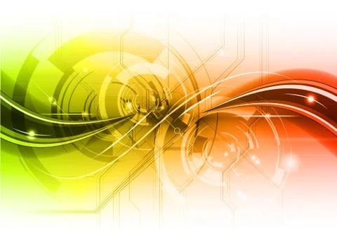 Tech background Stock Illustration