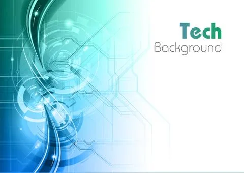 Tech background Illustrazione stock