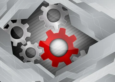 Tech background Stock Illustration