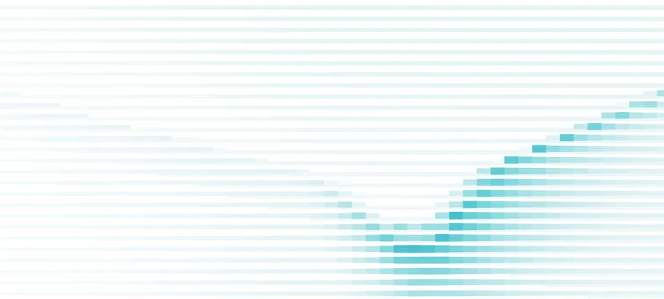 Tech background with light bluish cyan stripes. Wide pattern Stock Illustration