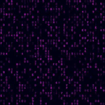 Tech background. Magenta sparse hexademical background. Medium sized seamle.. Stock Illustration