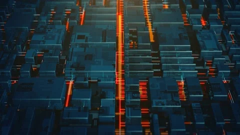 Tech Background Motion Graphic Loop Stock Footage 133541965