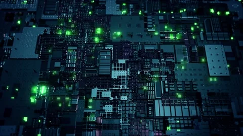 Tech Background Motion Graphic Loop Stock Footage 135396411