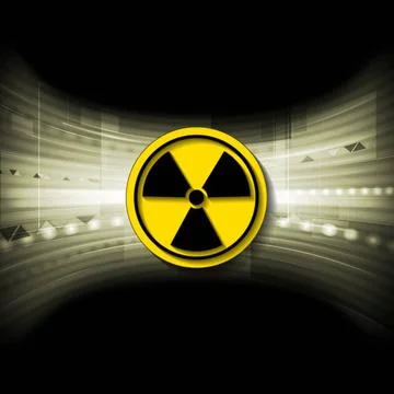 Tech background with radioactive symbol Tech background with radioactive s... 스톡 사진