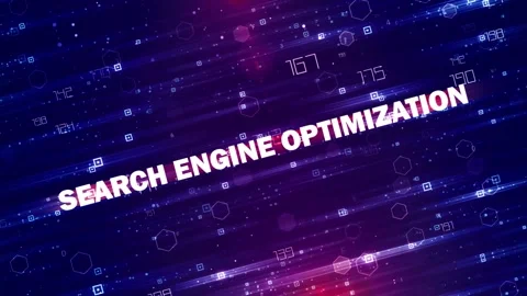 Tech background with Search engine optimization Text Stock Footage 293081192