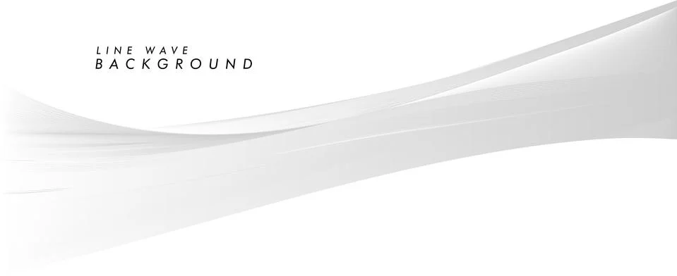 Tech background with vector abstract wave line Stock Illustration