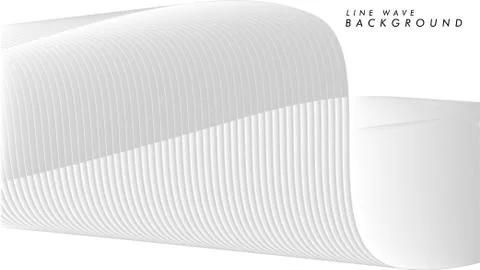 Tech background with vector abstract wave line Stock Illustration